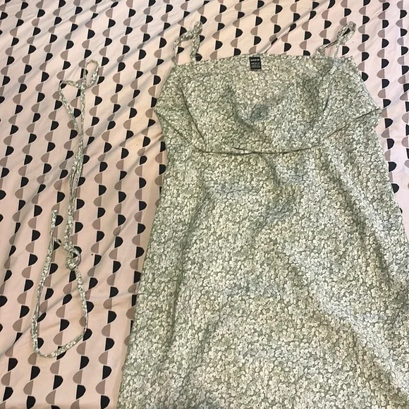 SHEIN | Dresses | Sage Green Flower Dress | Poshmark